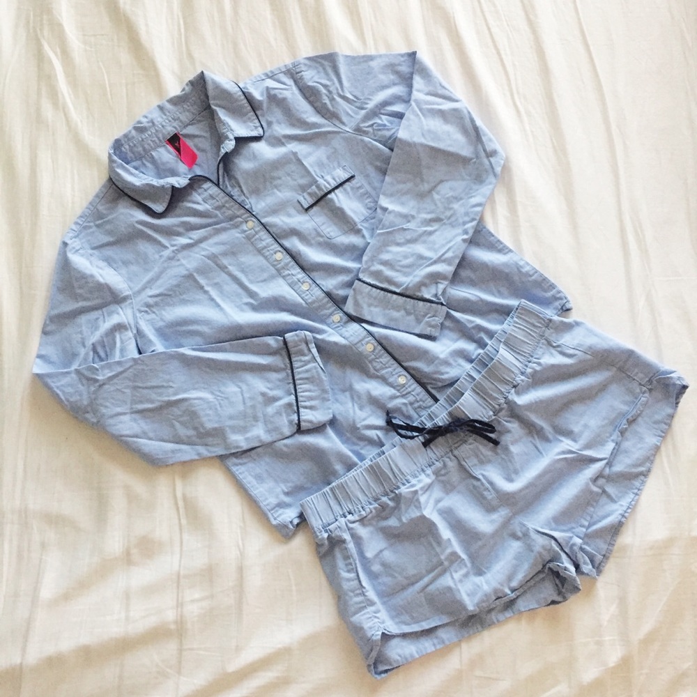 La Senza, Light Blue Cotton Pajamas Set
